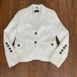 NADIA NARDI white Designer Blazer Size 10-12 (40)
